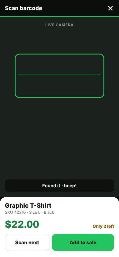 Scanning a barcode on a phone